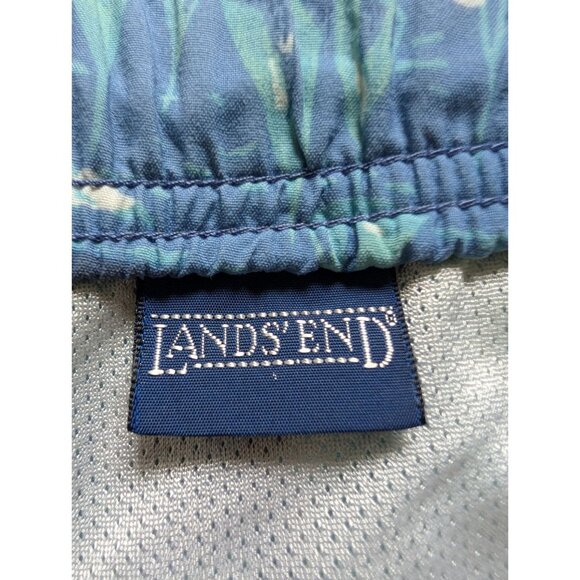 Lands End Mens Sailboat Print Swim Trunks Size L - Picture 3 of 5